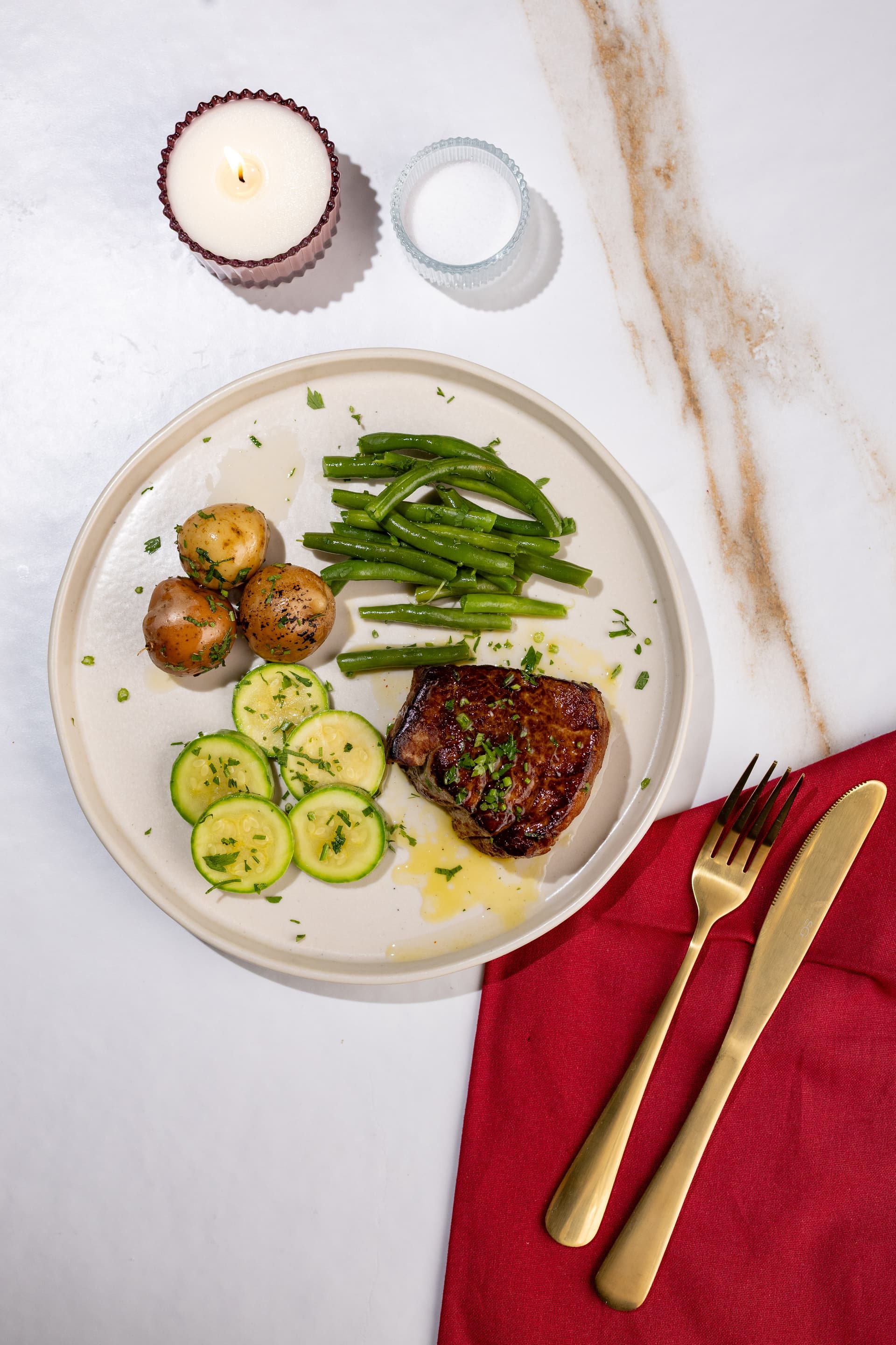 Filet Mignon & Vegetables