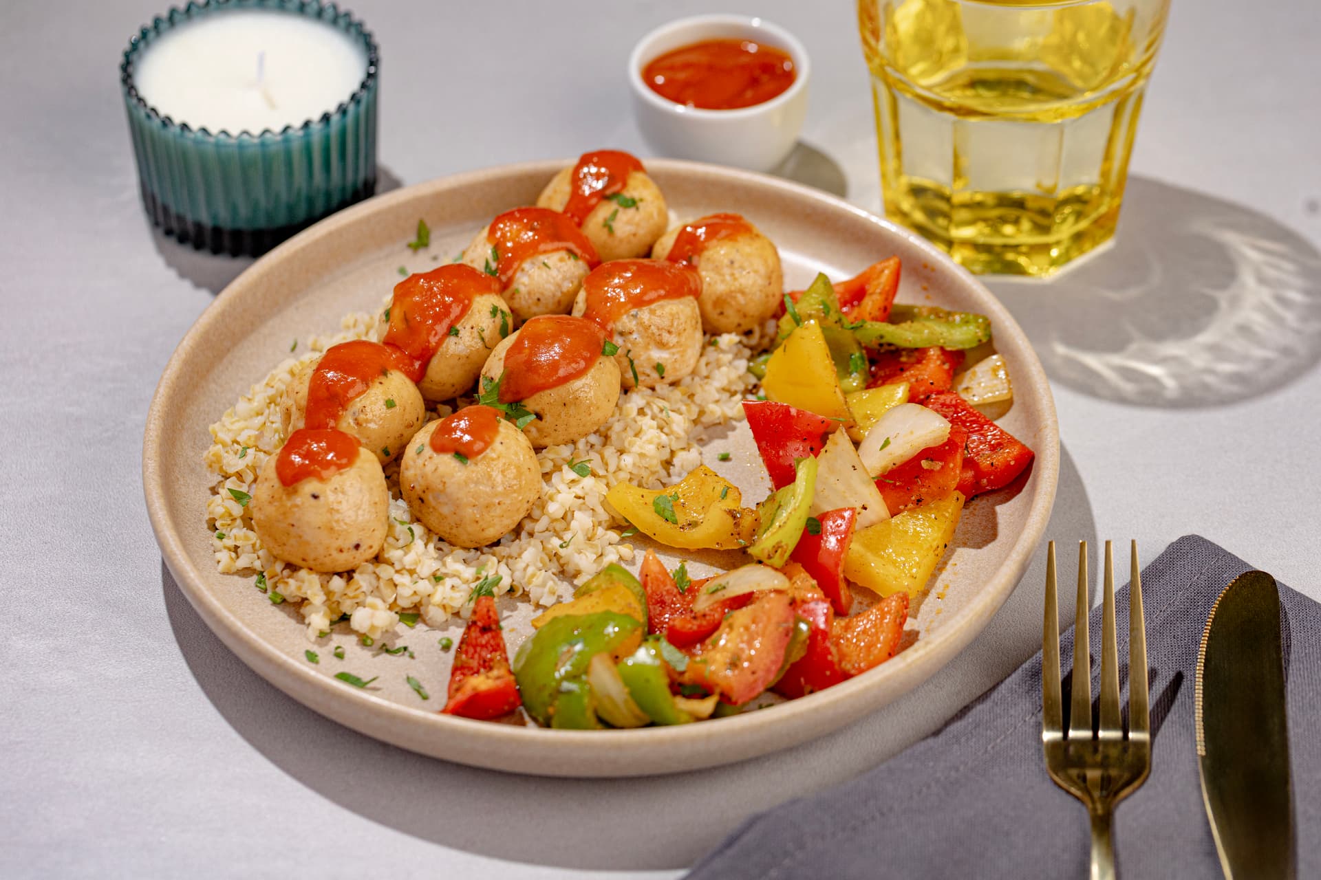 Boulettes de Merlan - Burgul Bowl